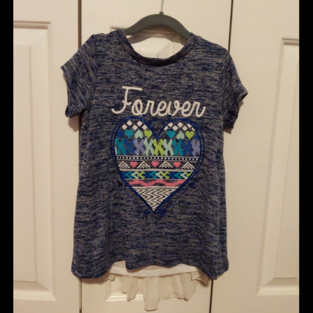 Self Esteem Navy Blue Forever Shirt Size 6